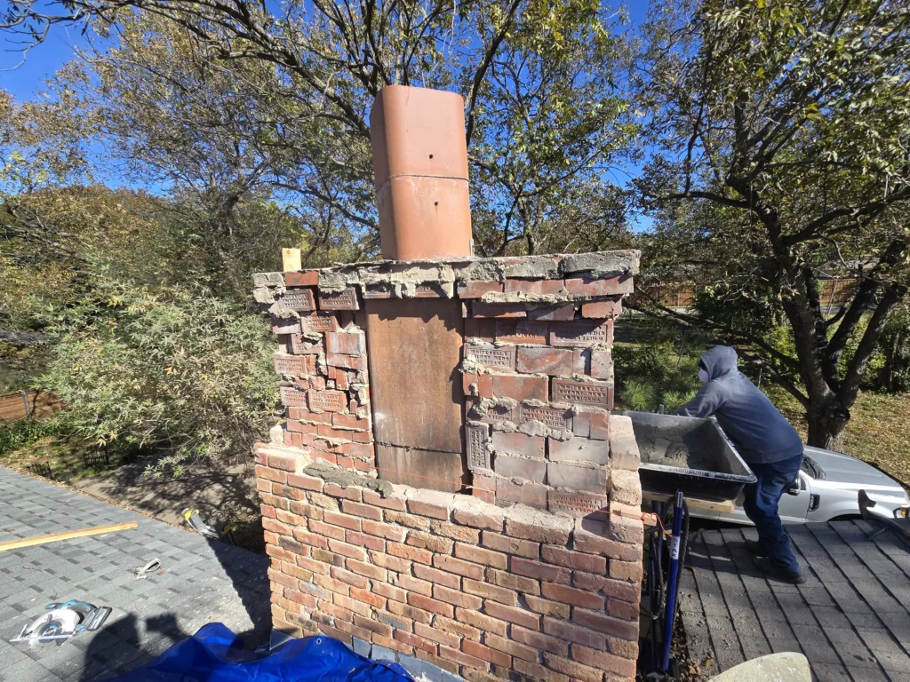 Damaged Chimney